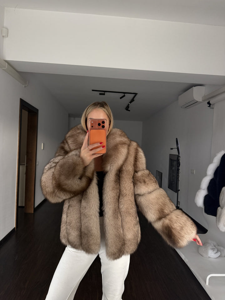FUR BELLA NATURAL – kožuch z pravej líšky