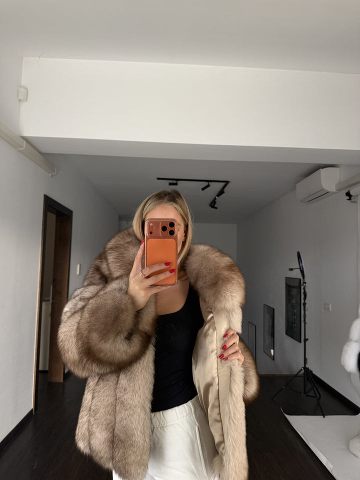 FUR BELLA NATURAL – kožuch z pravej líšky